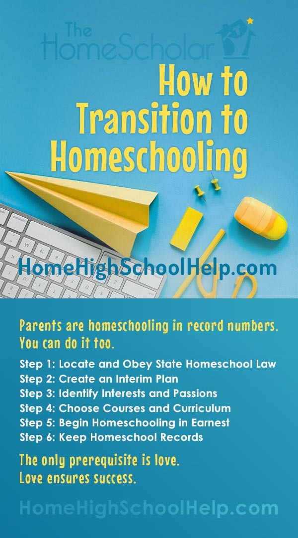 how to transition to homeschooling pin