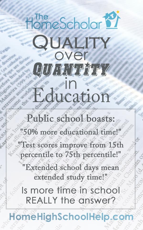 Quality over Quantity in Education