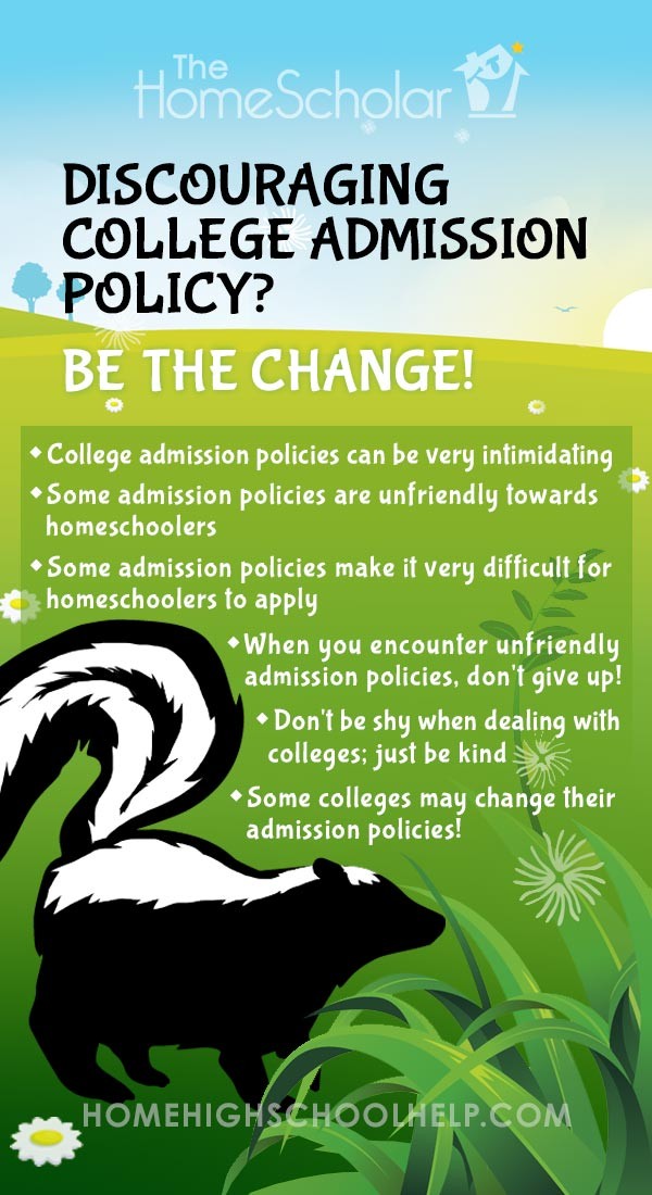 Discouraging College Admission Policy? Be the Change!