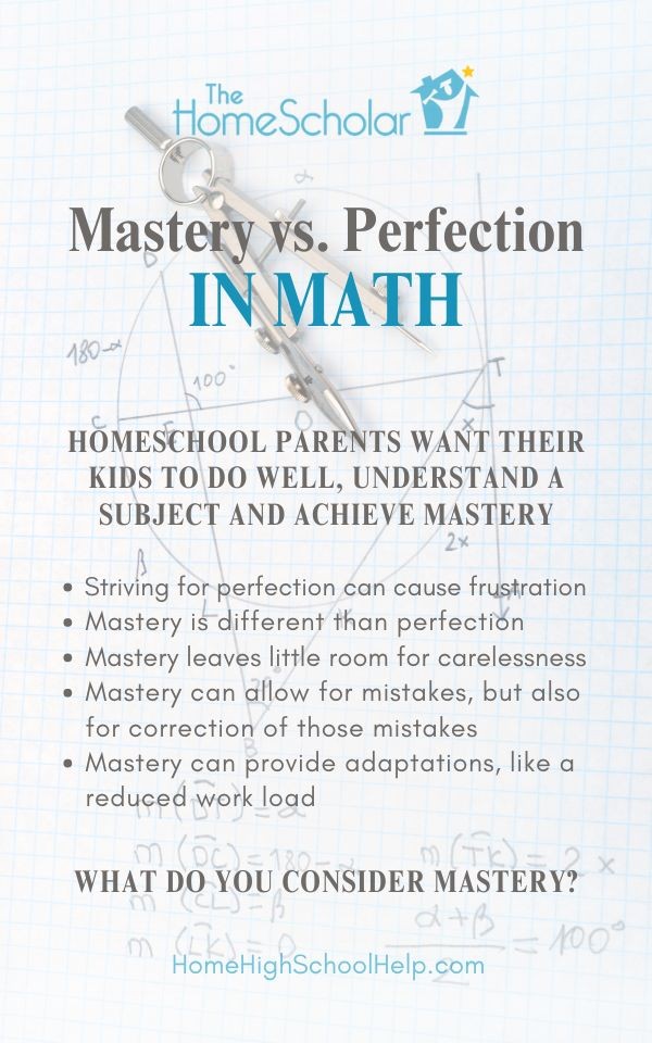 Mastery vs. Perfection in Math